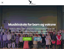 Tablet Screenshot of kolibrimusikkakademi.no